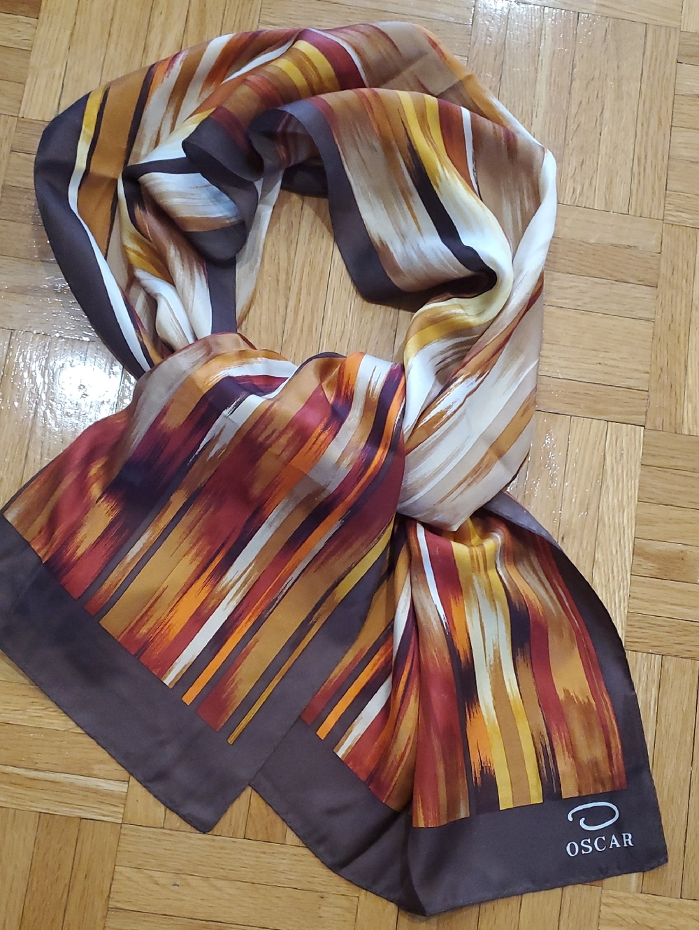 Oscar De La Renta 100% Silk Scarf Like New